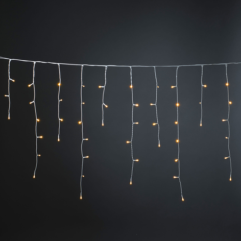 Istappsljusslinga Glimmer bärnsten LED glimmar