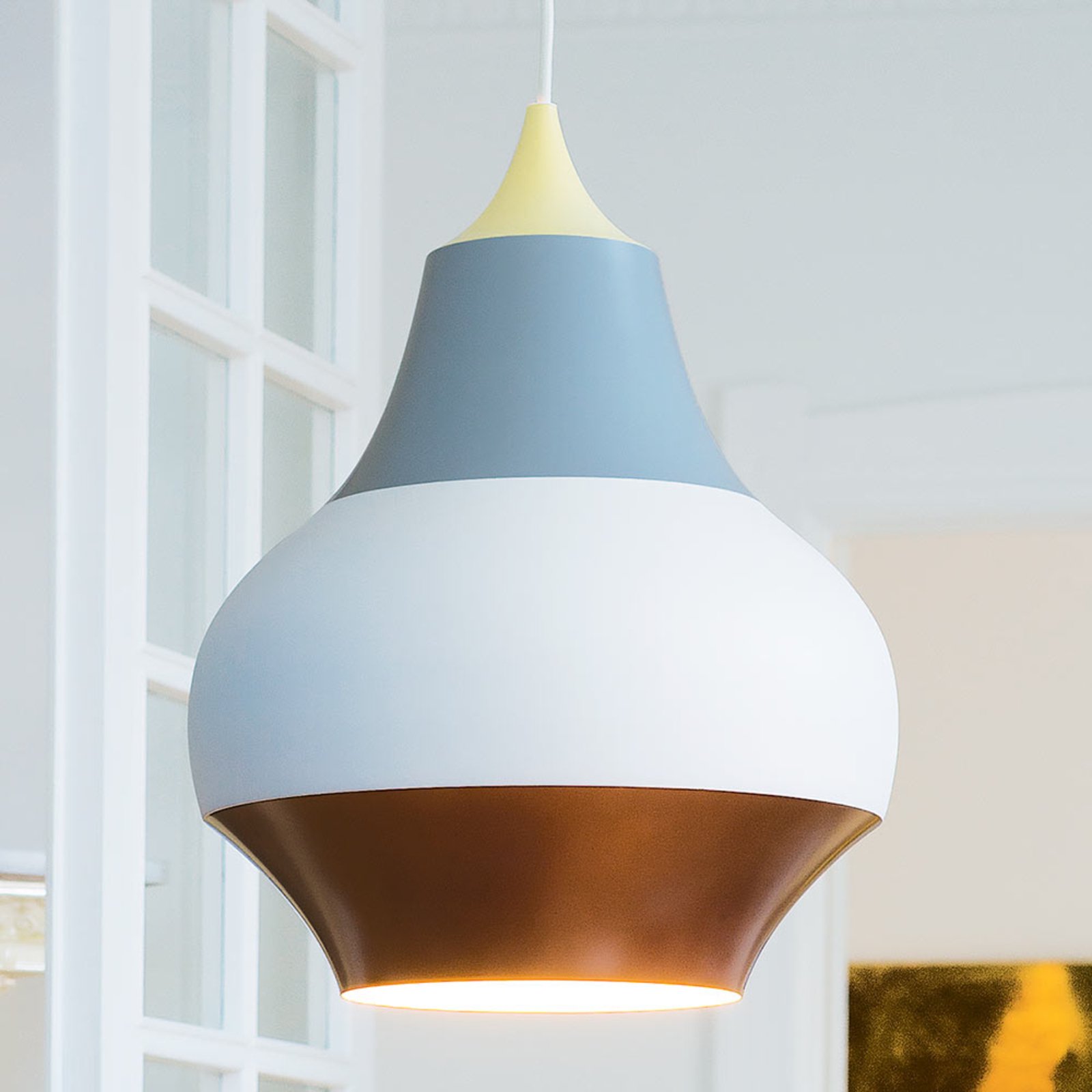 Cirque Pendant ø380 Yellow Top - Louis Poulsen