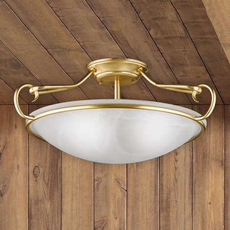 Dekorativ taklampe Como, matt messing