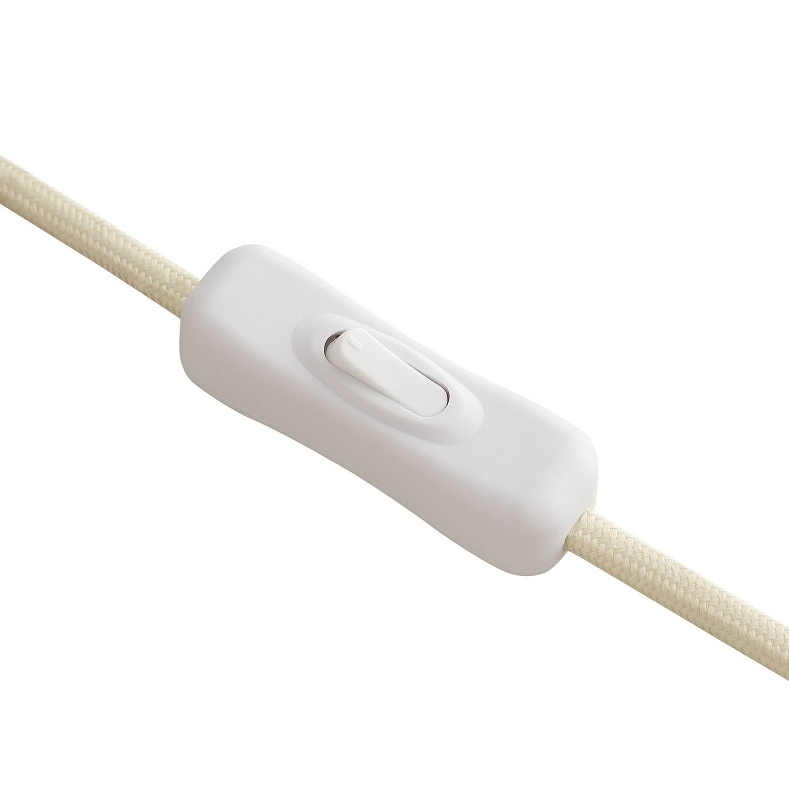 Brilliant Tafellamp Arlo, beige, textiel/hout, hoogte 58 cm, E27