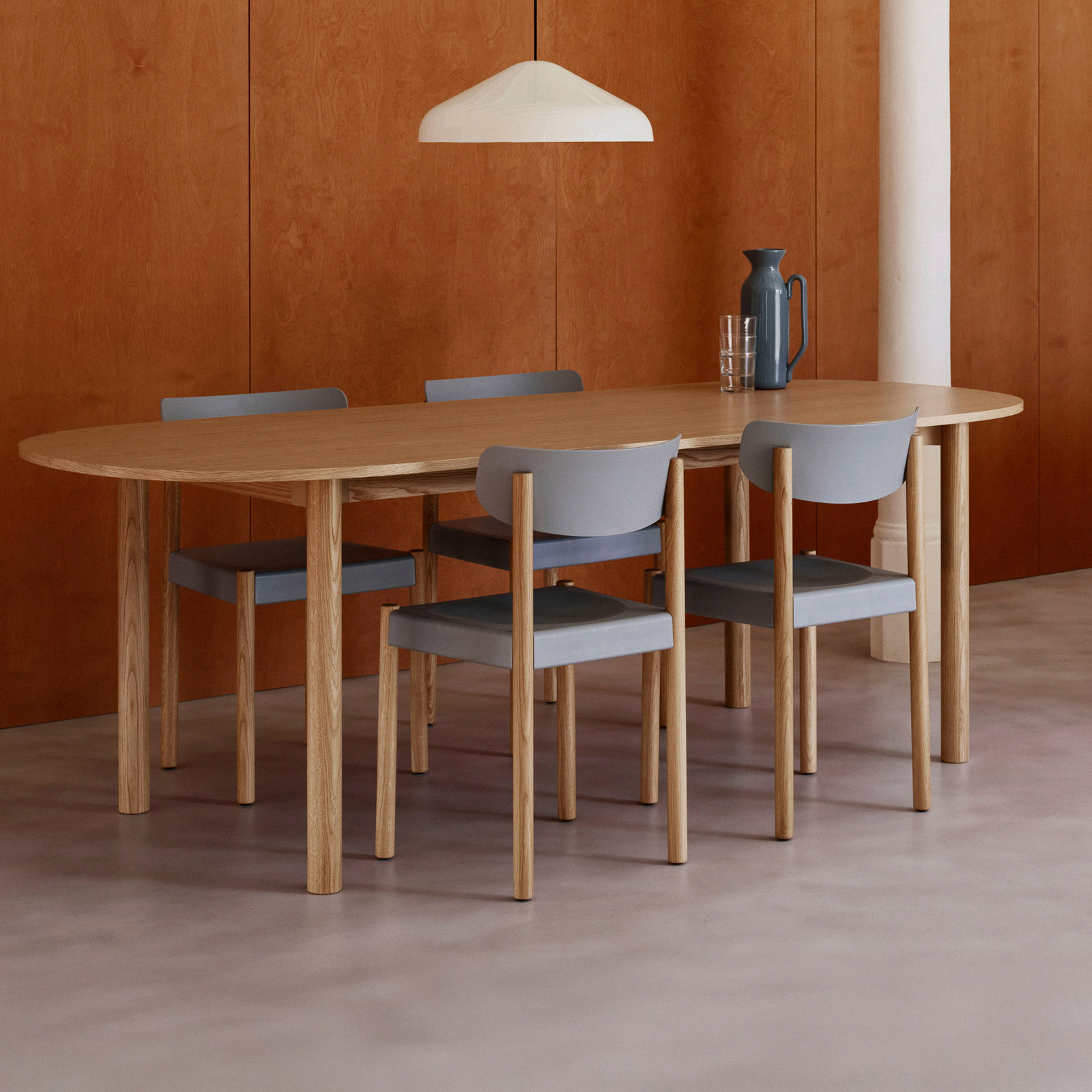 Chaise Pack 10, bleu/chêne, hauteur 78 cm, bois - HAY Chaise Pack 10, bleu/chêne, hauteur 78 cm, bois - HAY