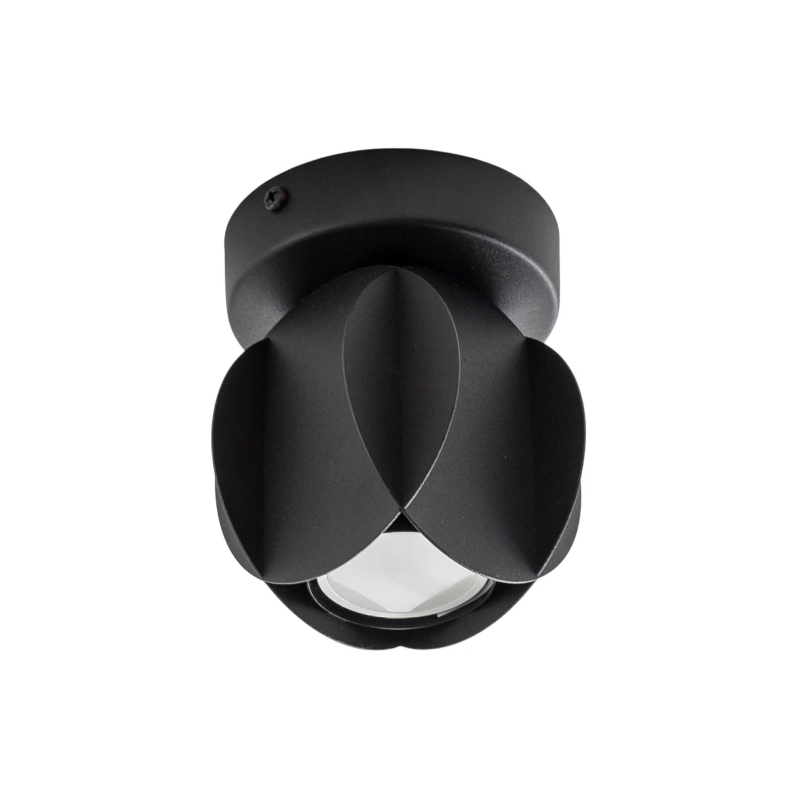 Προβολέας οροφής GAMBIT, μαύρο, Ø 10 cm, μεταλλικό, GU10 LED