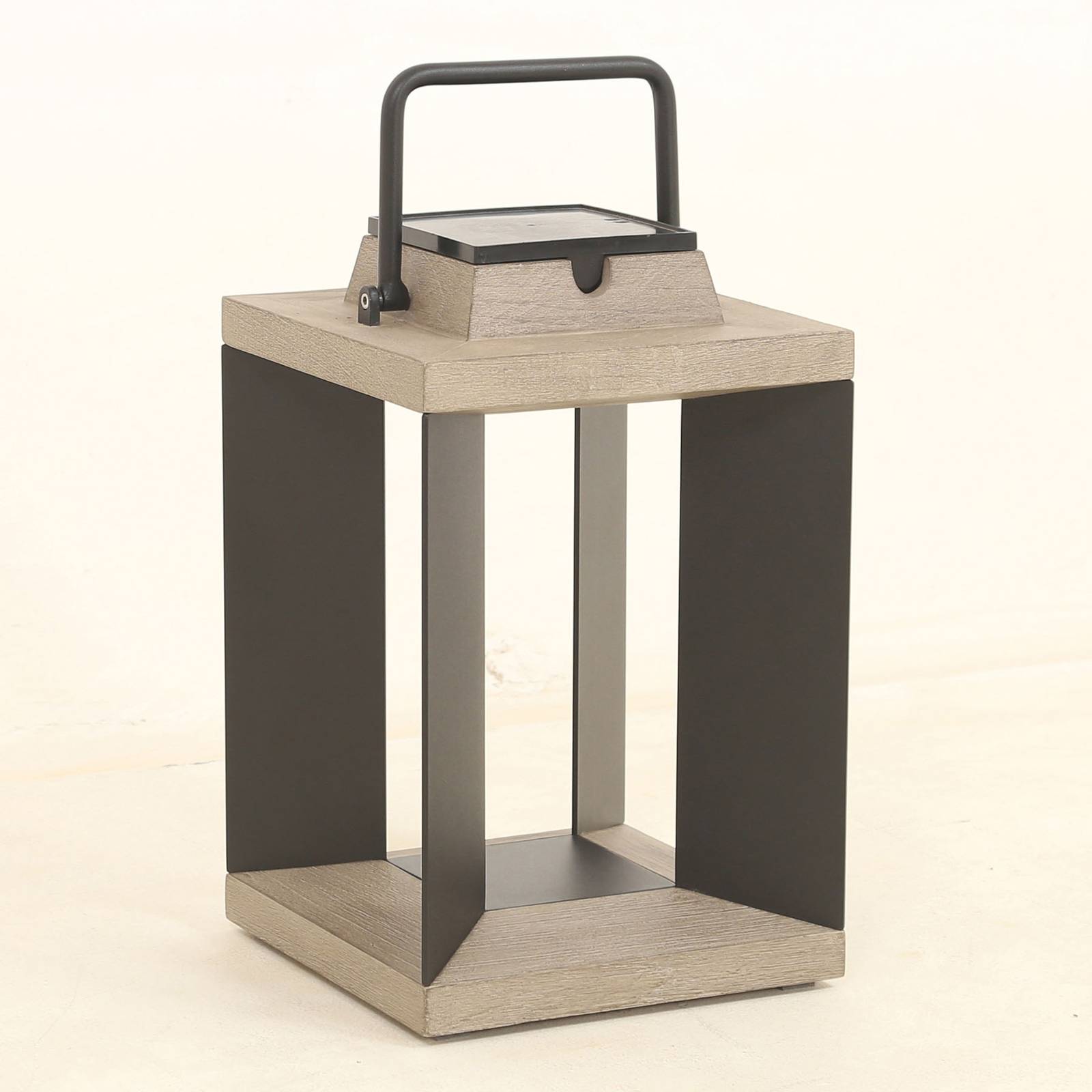 Solcellslykta Teckalu, Duratek/aluminum, 36,5 cm