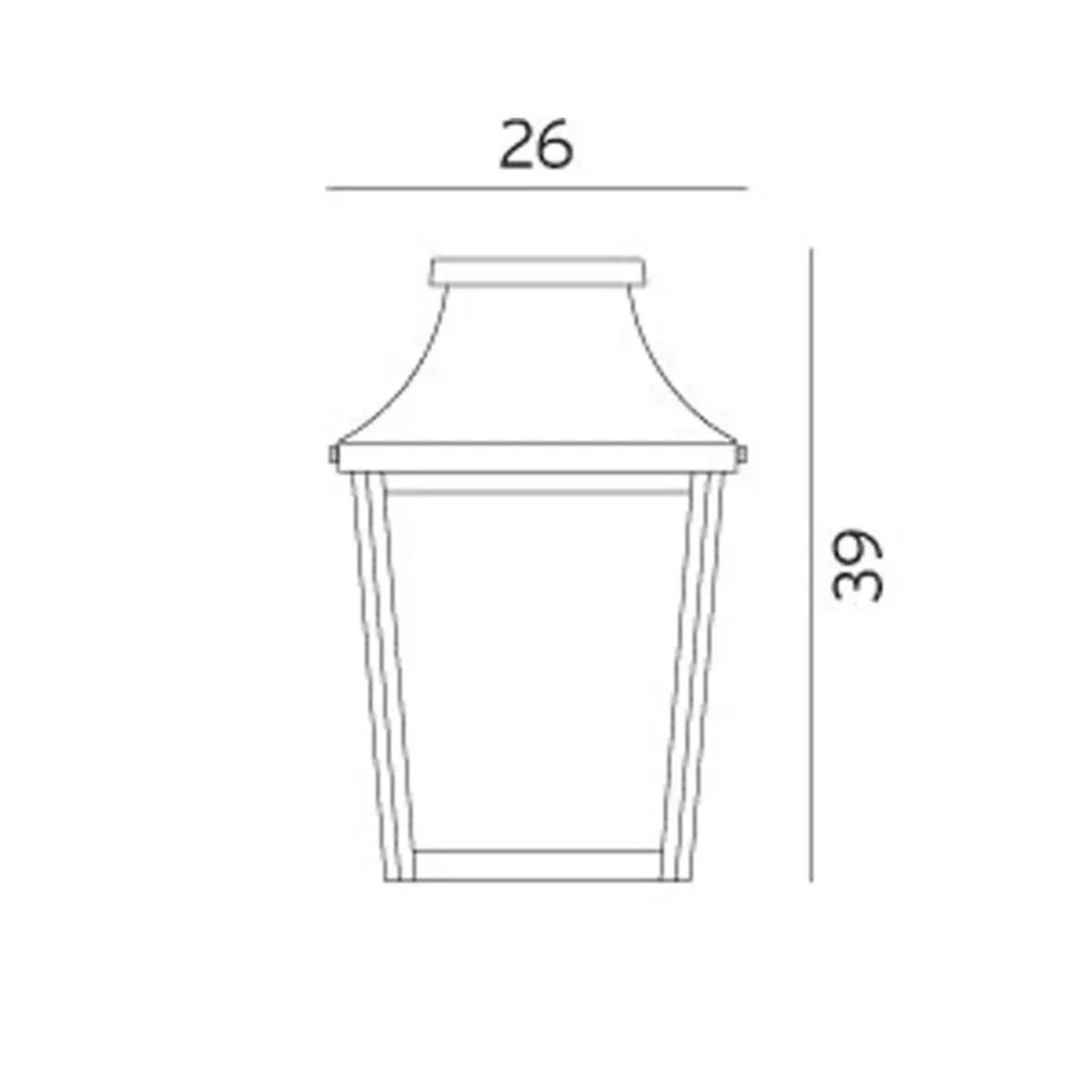 London Utomhus Vägglampa Flad Vit Norlys - Aluminium | Produkter - Utomhusbelysning | Lampspecialisterna