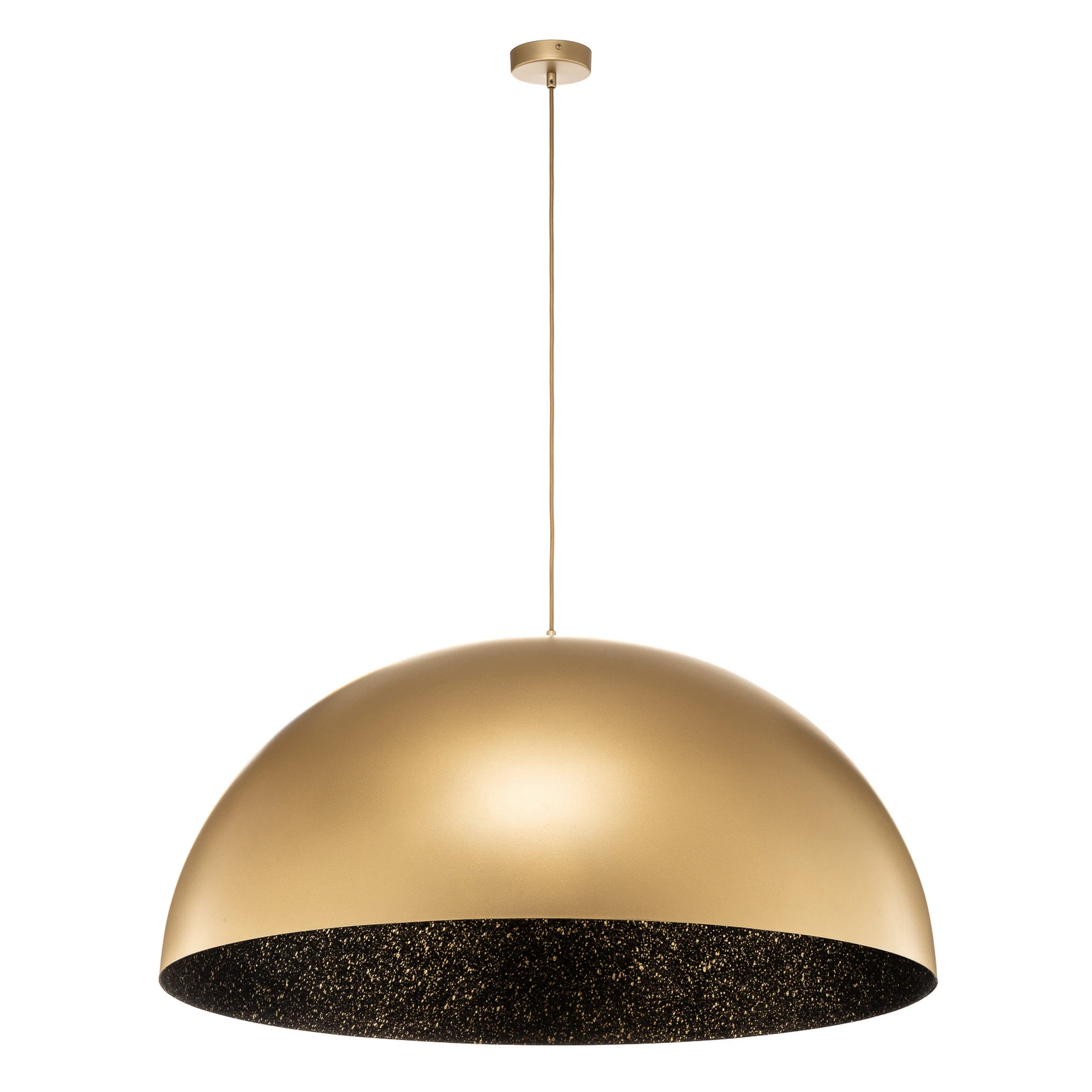 Hanglamp Fera, goud/zwart gespikkeld, Ø90cm
