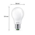Żarówka LED Philips E27 A60 4 W 840 lm 2700 K, matowa, zestaw 3 sztuki