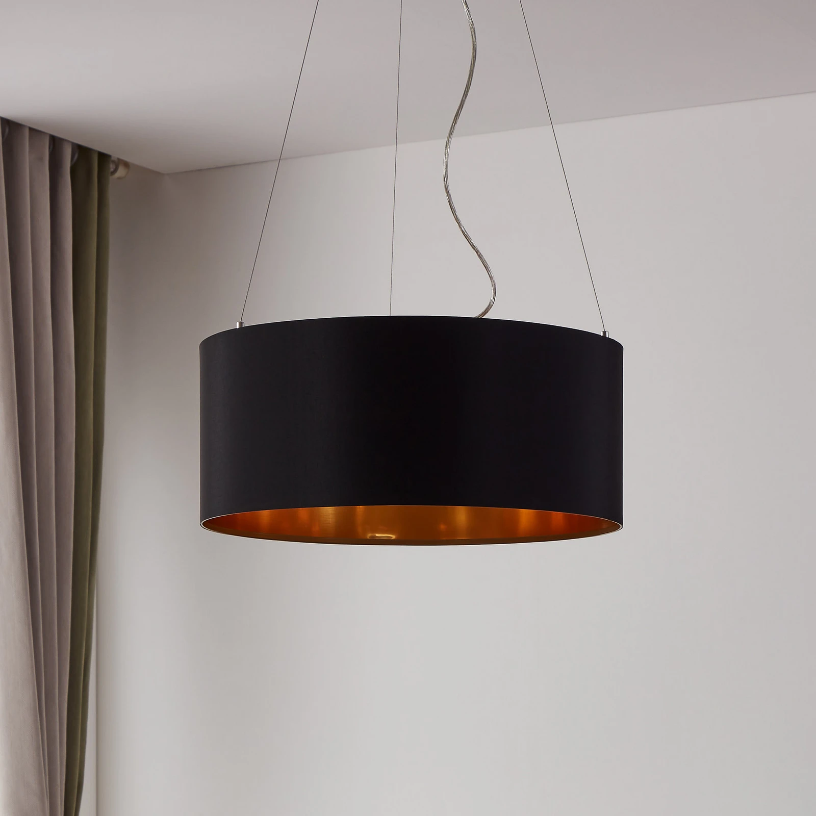 Depuley Lampadario A Sospensione In Metallo Nero Classico A LED 6 Luci 6 X E14 Stile Vintage Lampada A Sospensione In Stile Europeo Per Sala