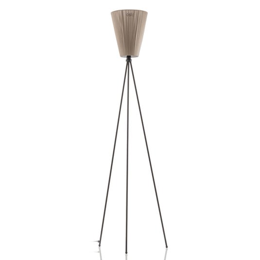 Oslo Wood Stojací Lampa Black/Beige - Northern
