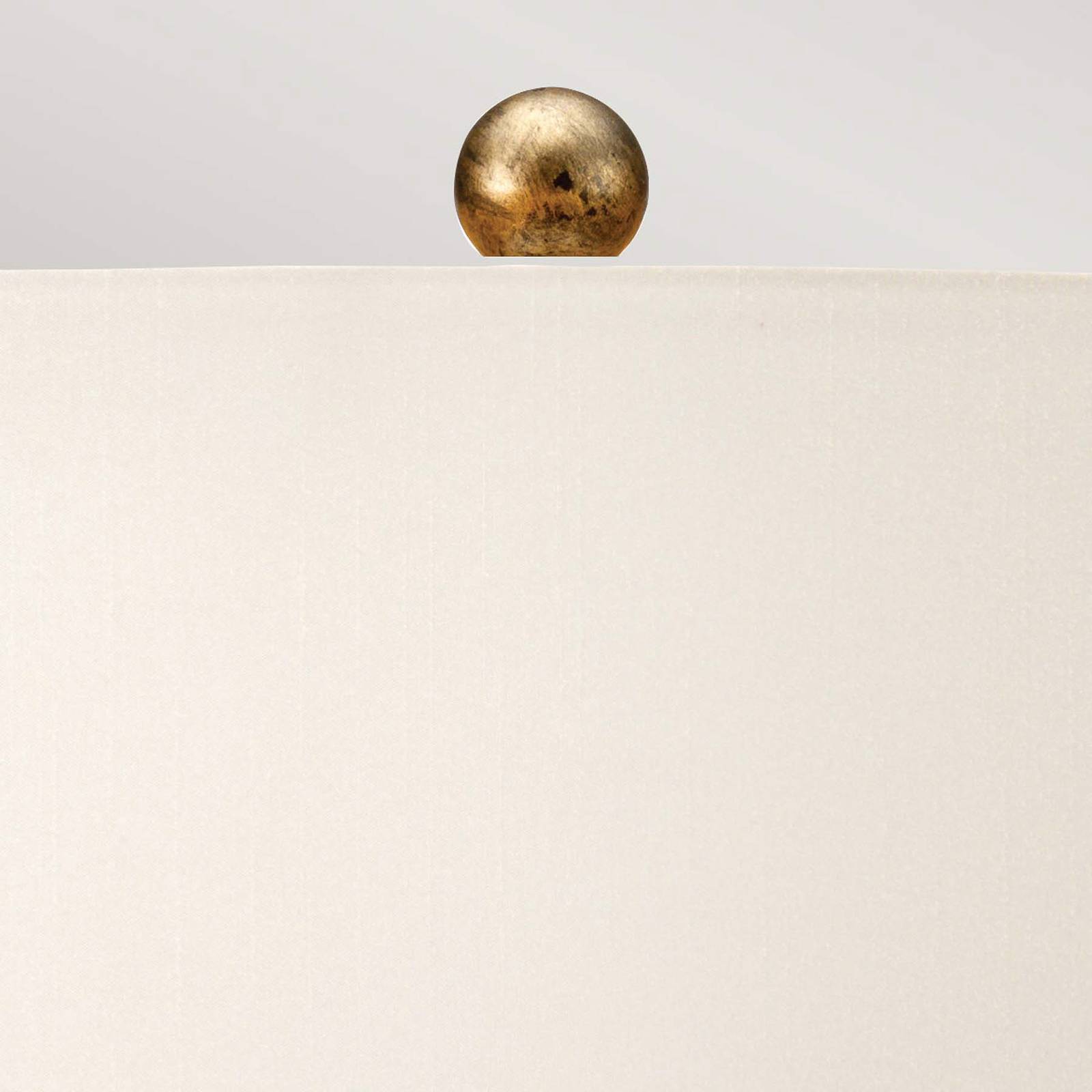 Amarilli asztali lámpa, bronz, fehér textil ernyővel