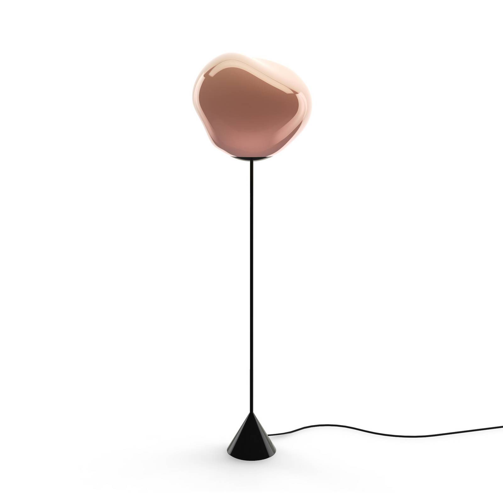 Tom Dixon LED-Stehlampe Melt Cone Slim, kupferfarben, Euro