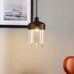 Lampa żyrandol Monochrome Flash przezroczysty/czarny Ø 17cm