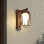 Lucande Venkovní nástěnné svítidlo Chandan, rez, senzor, IP44, E27