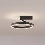 Molto Luce LED laevalgusti Melli SDI, must, alumiinium, Ø 33 cm