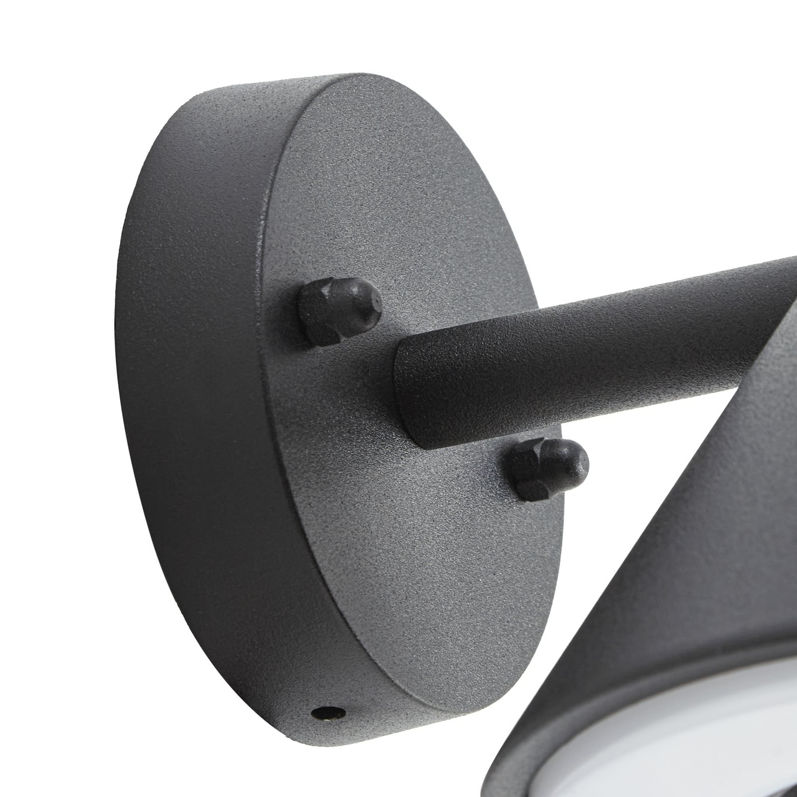 Soran LED kültéri fali világítás, fém, magasság 12 cm, fekete, IP44 – Lindby