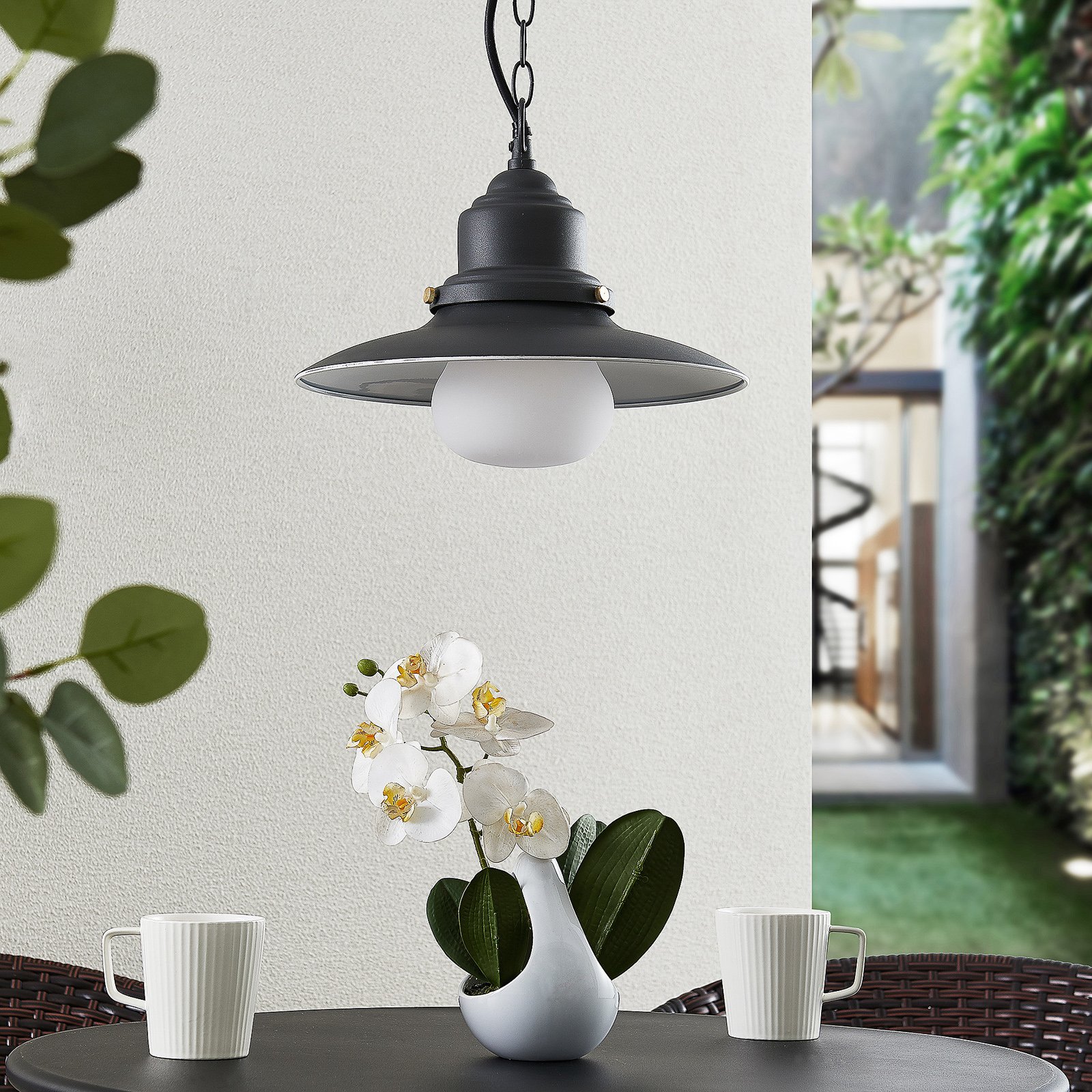 Roisin Vonkajšie Závěsná Lampa Dark Grey - Lindby