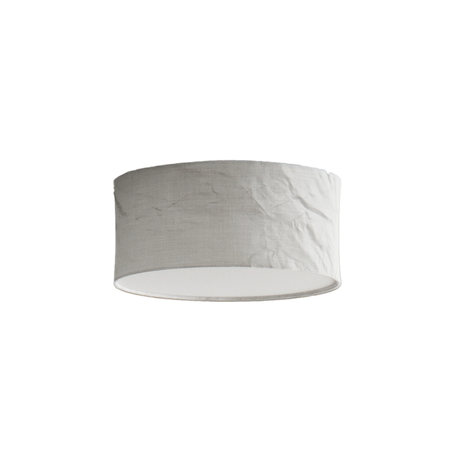 By Rydéns plafoniera Vita, Ø 40 cm, bianco, lino