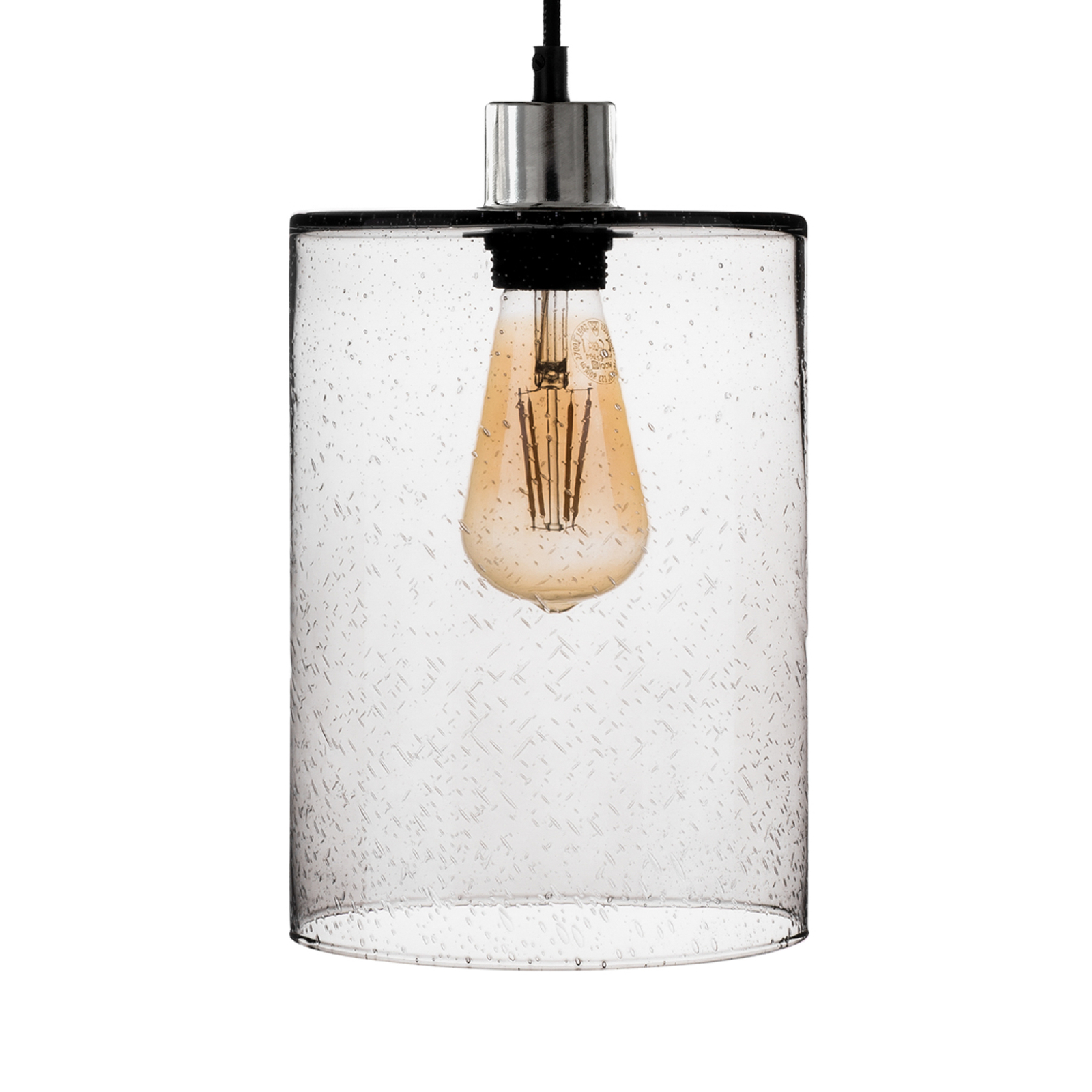 Soda pendant light, 3-bulb, smoky glass lampshades