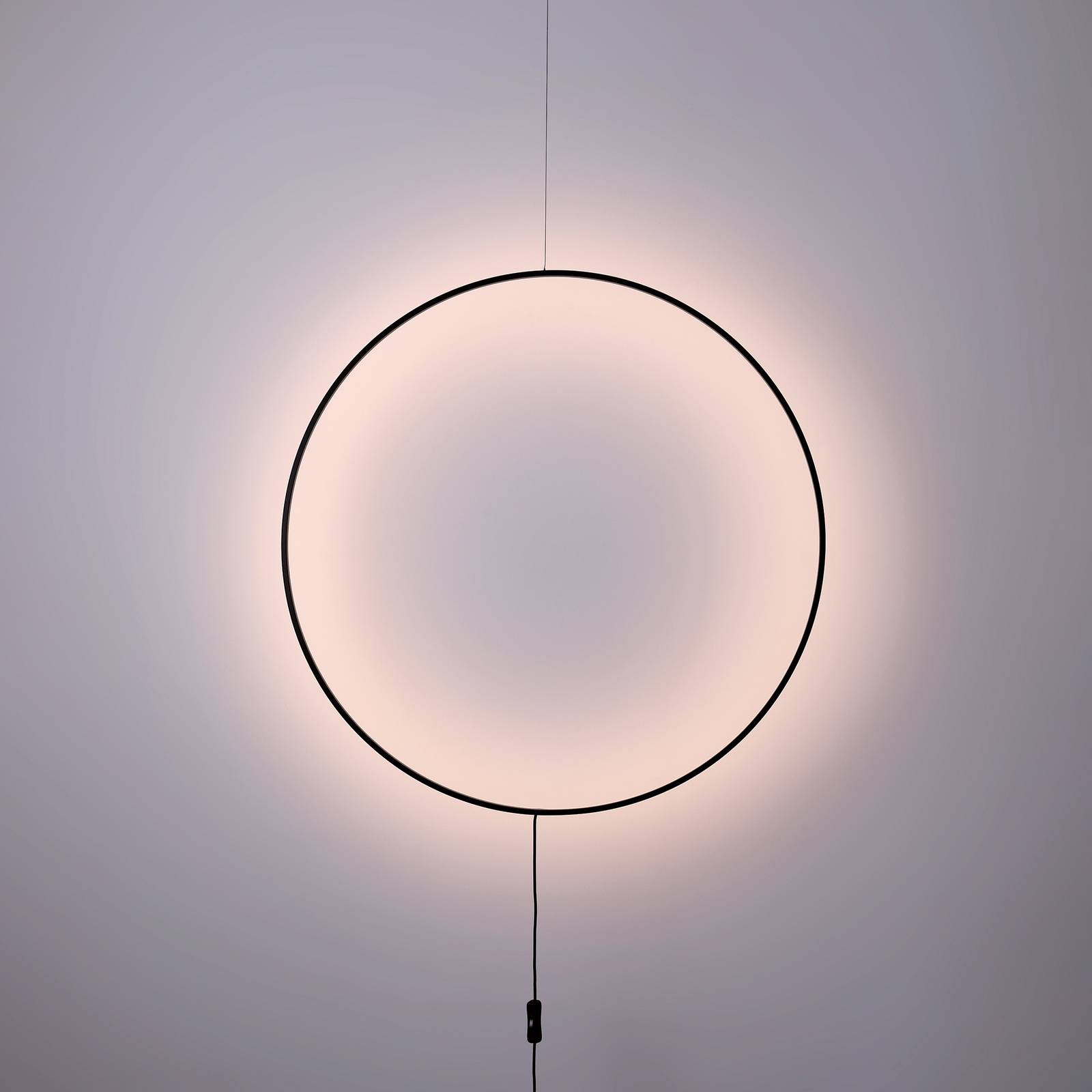 LED fali lámpa Shadow, kör alakú, Ø 61 cm