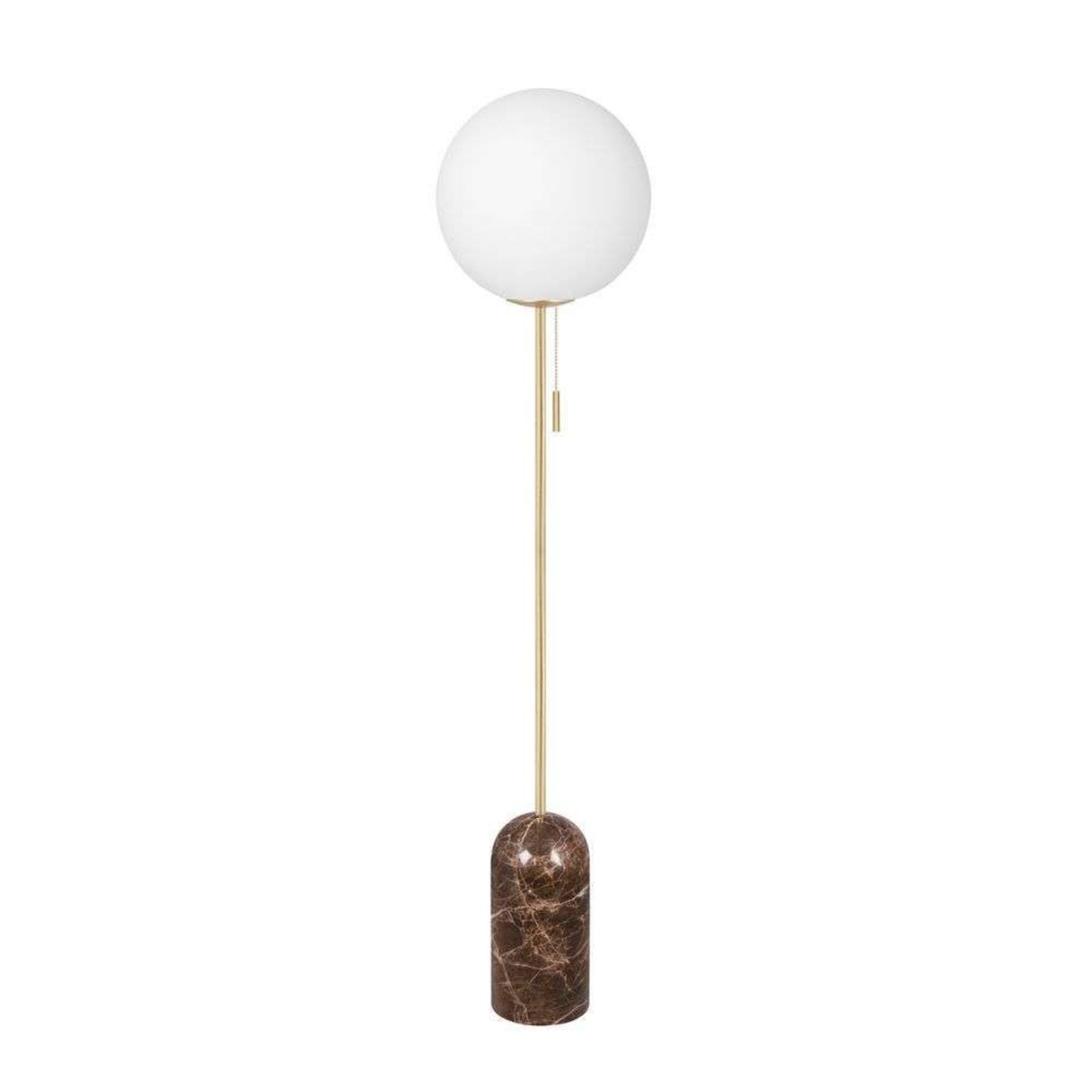 Globen Lighting Torrano floor lamp, brown, height 145 cm