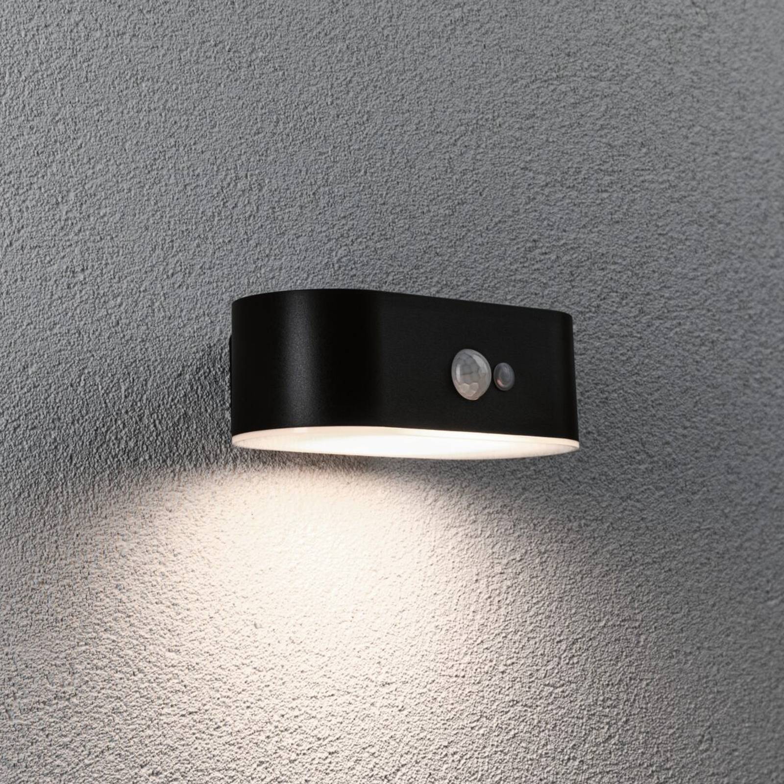 Paulmann Adya outdoor wall lamp solar sensor | Lights.co.uk