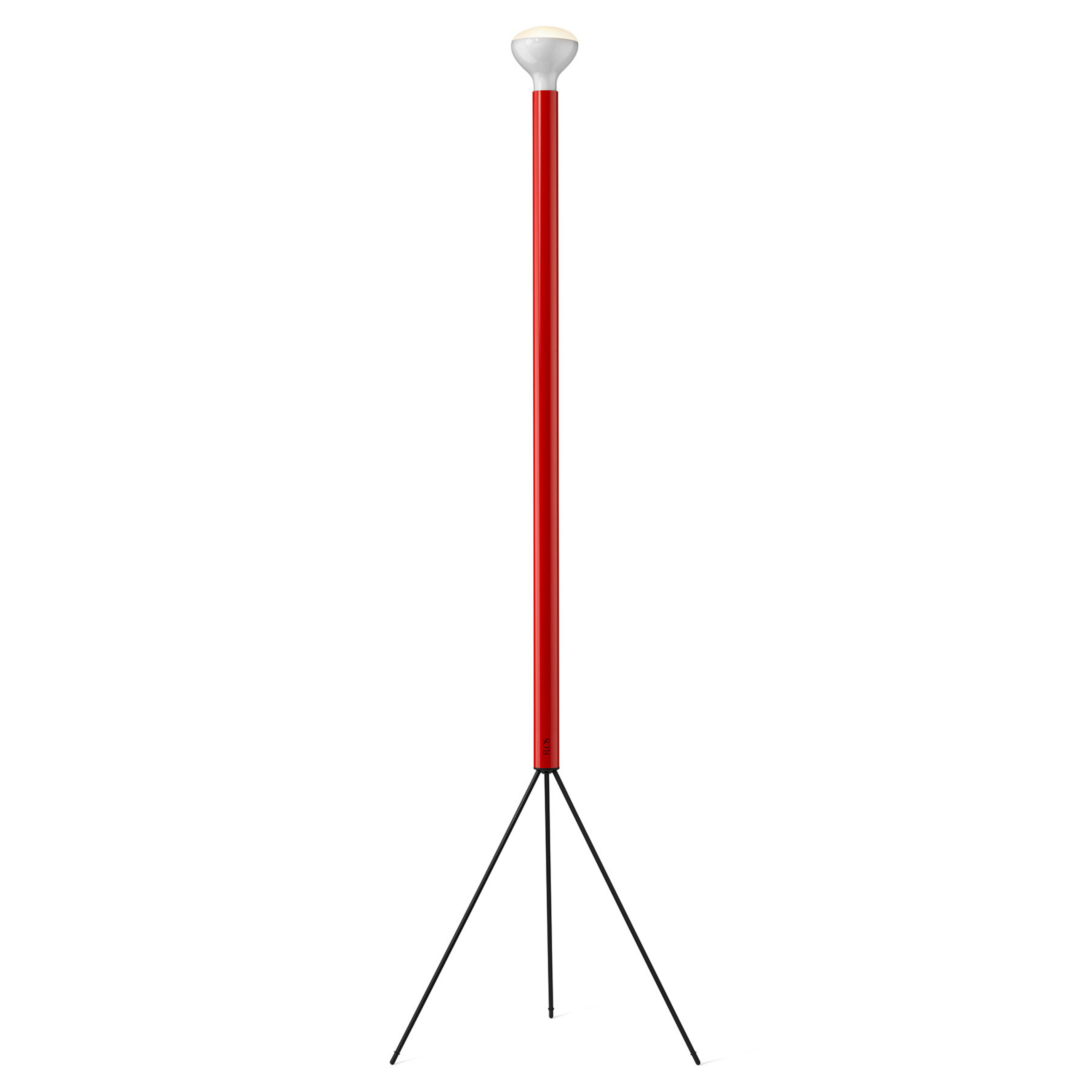 FLOS Stehleuchte Luminator, rot, Höhe 189 cm, Metall