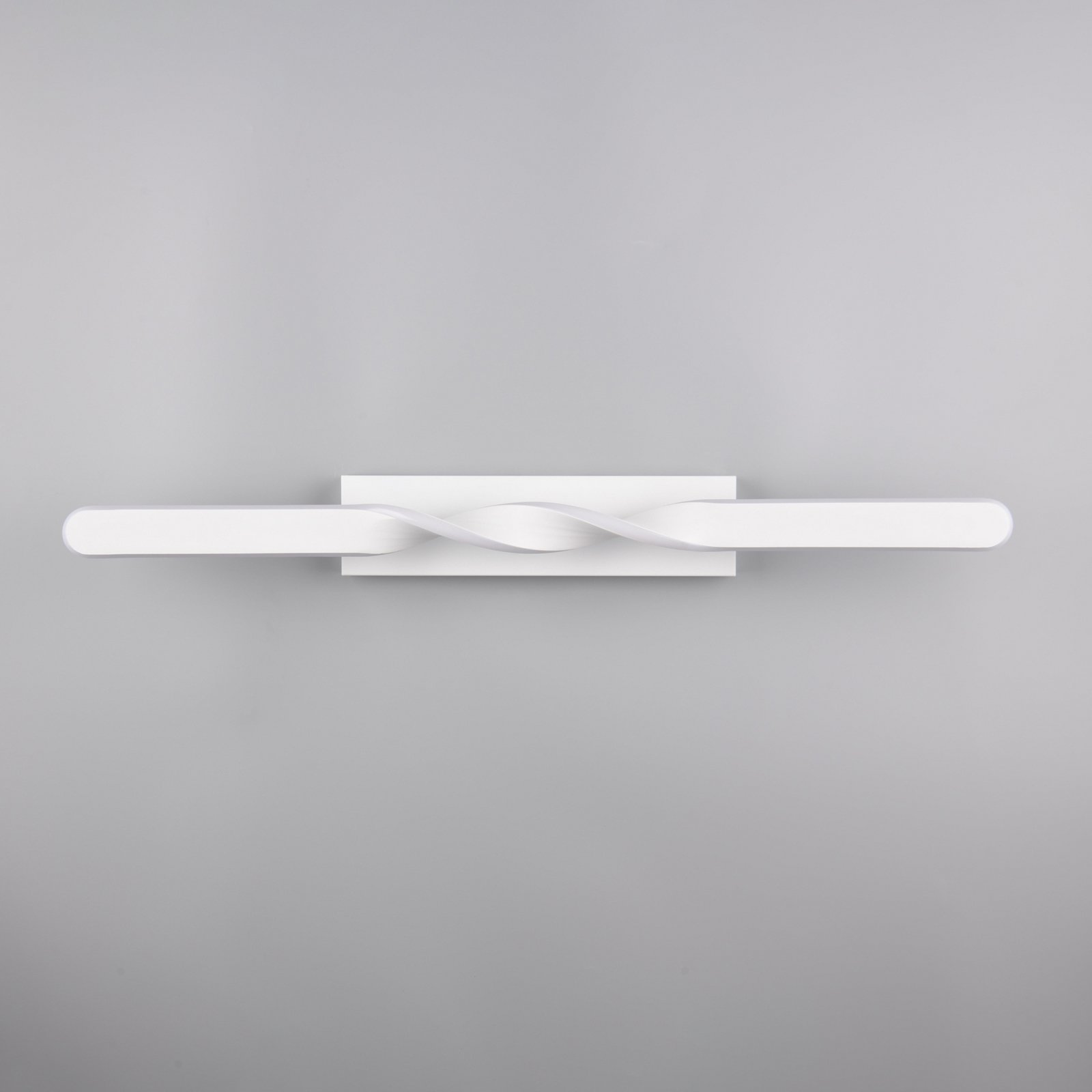 LED-Deckenleuchte Ginko, weiß matt, Metall, Länge 79 cm