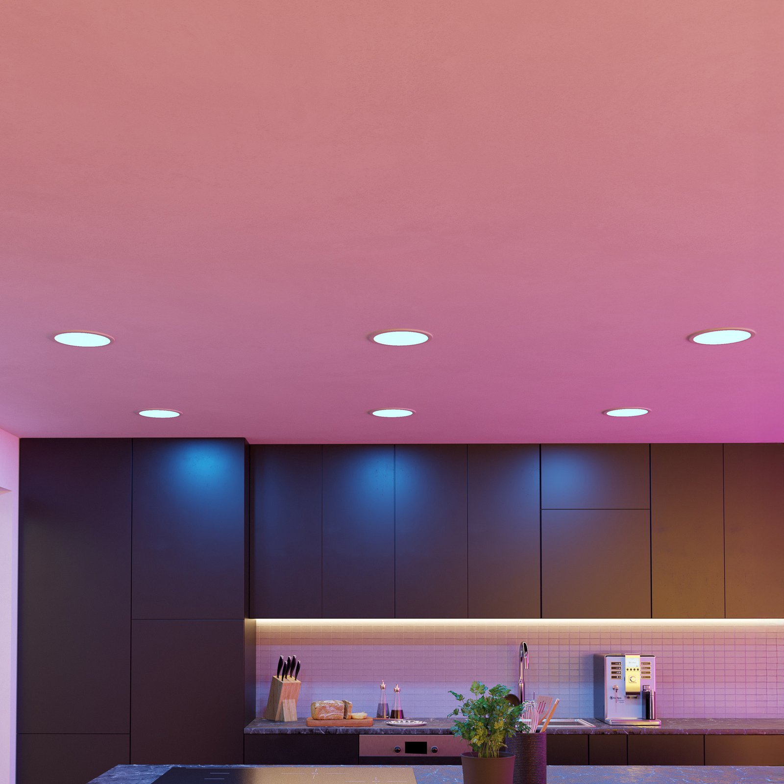 EGLO connect Fueva-Z padziļinājumā iebūvējamā lampa 21,6 cm, balta