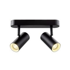 SLV LED-kattokohdevalo Noblo, musta, 3 000 K, pituus 24 cm
