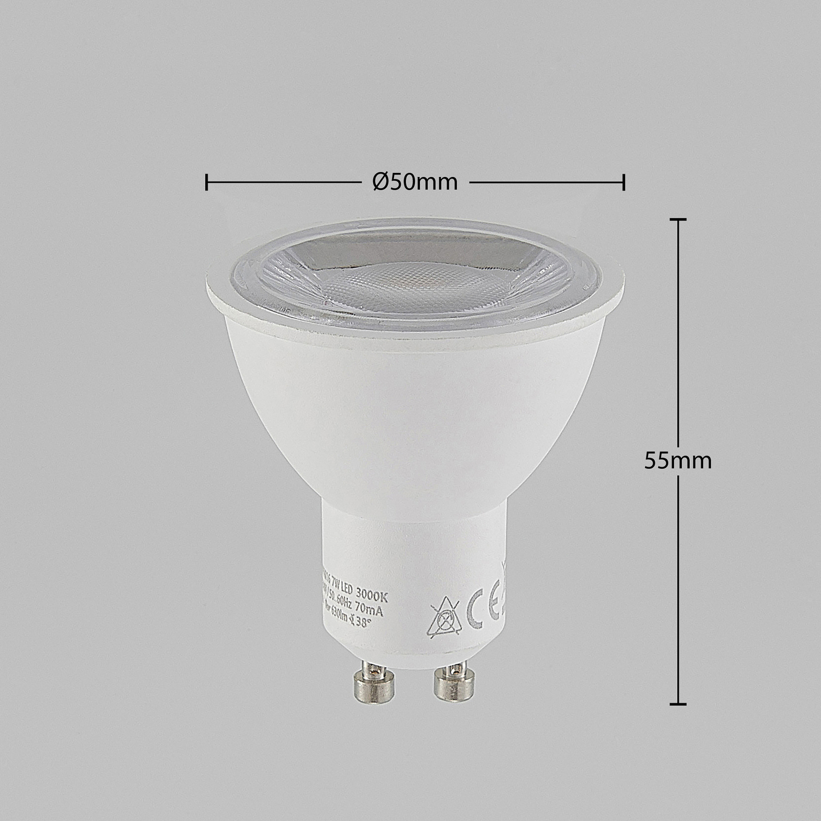 Reflector LED bulb GU10 7 W 830 700 lm 38° 5-pack