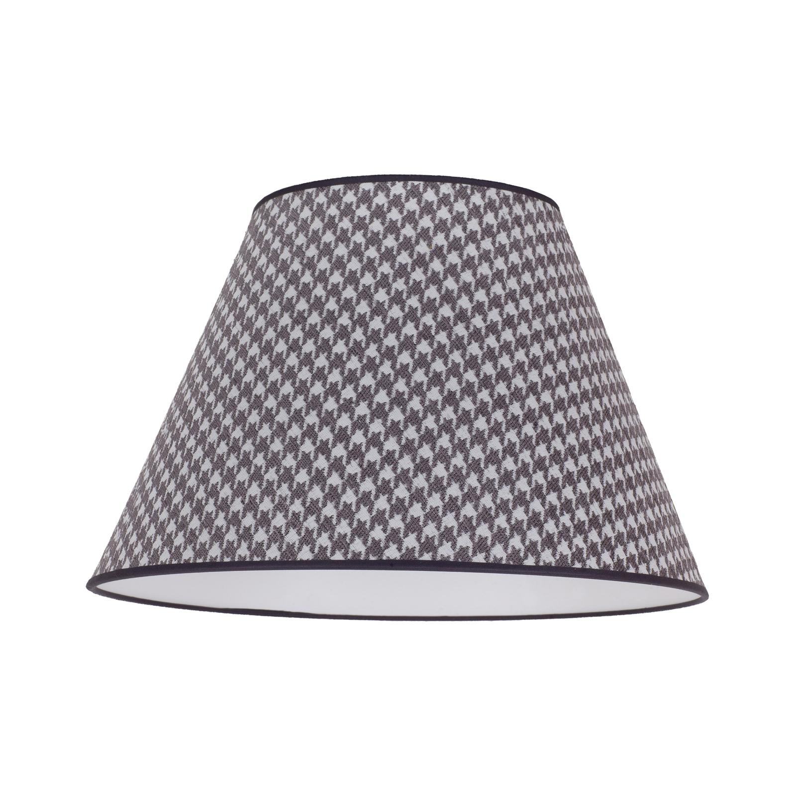 Sofia lampshade 31 cm, houndstooth pattern grey