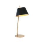 Lampada da tavolo ADEA, nero/oro, altezza 61 cm, metallo, E27