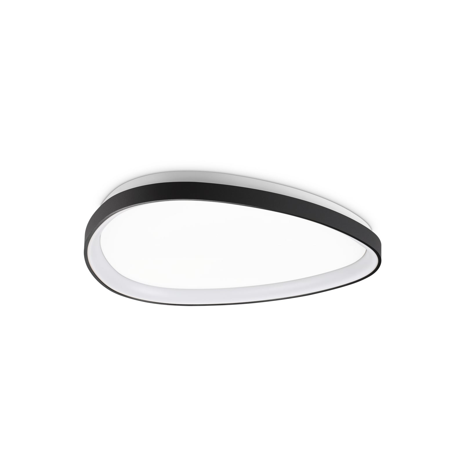 Candeeiro de teto LED IDEAL LUX Gemini, preto, 61 cm, 2700 K, ligar/desligar Candeeiro de teto LED IDEAL LUX Gemini, preto, 61 cm, 2700 K, ligar/desligar