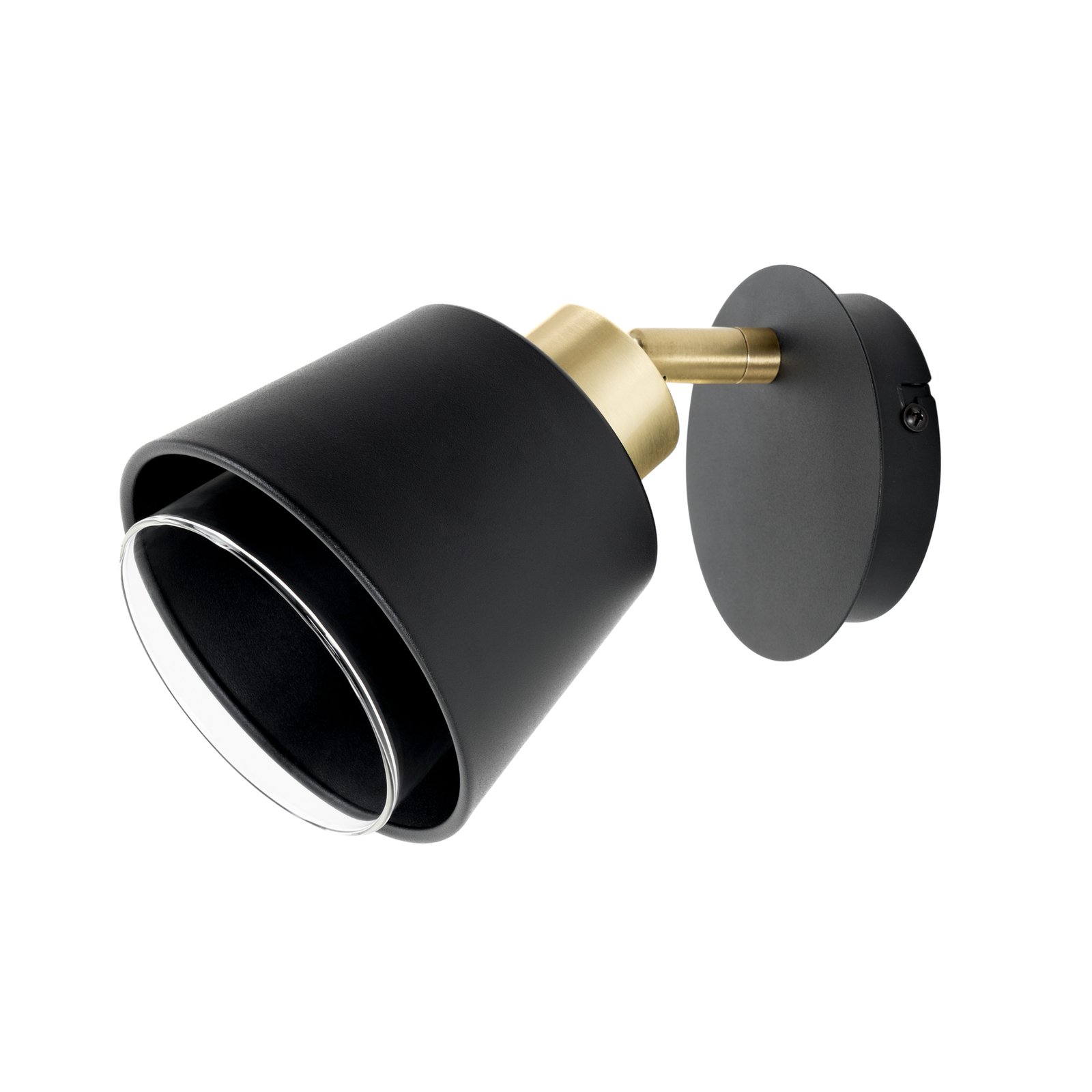 Lindby Cosoma wall light in brass and black