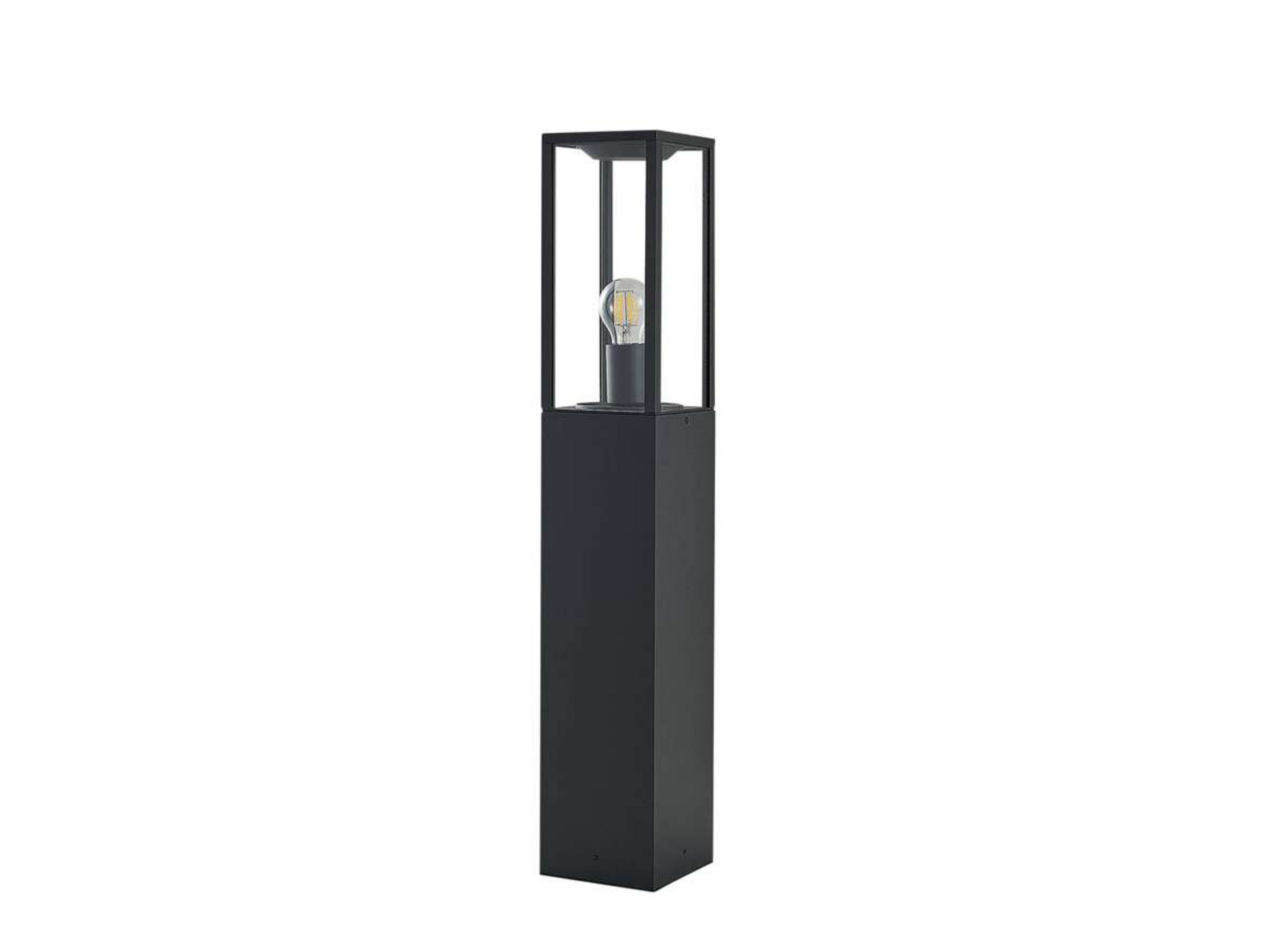 Peldar Záhradná Lampa H80 Dark Grey/Clear - Lindby