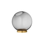 Globe Vas w/Stand Ø10xH10 Black/Gold- AYTM