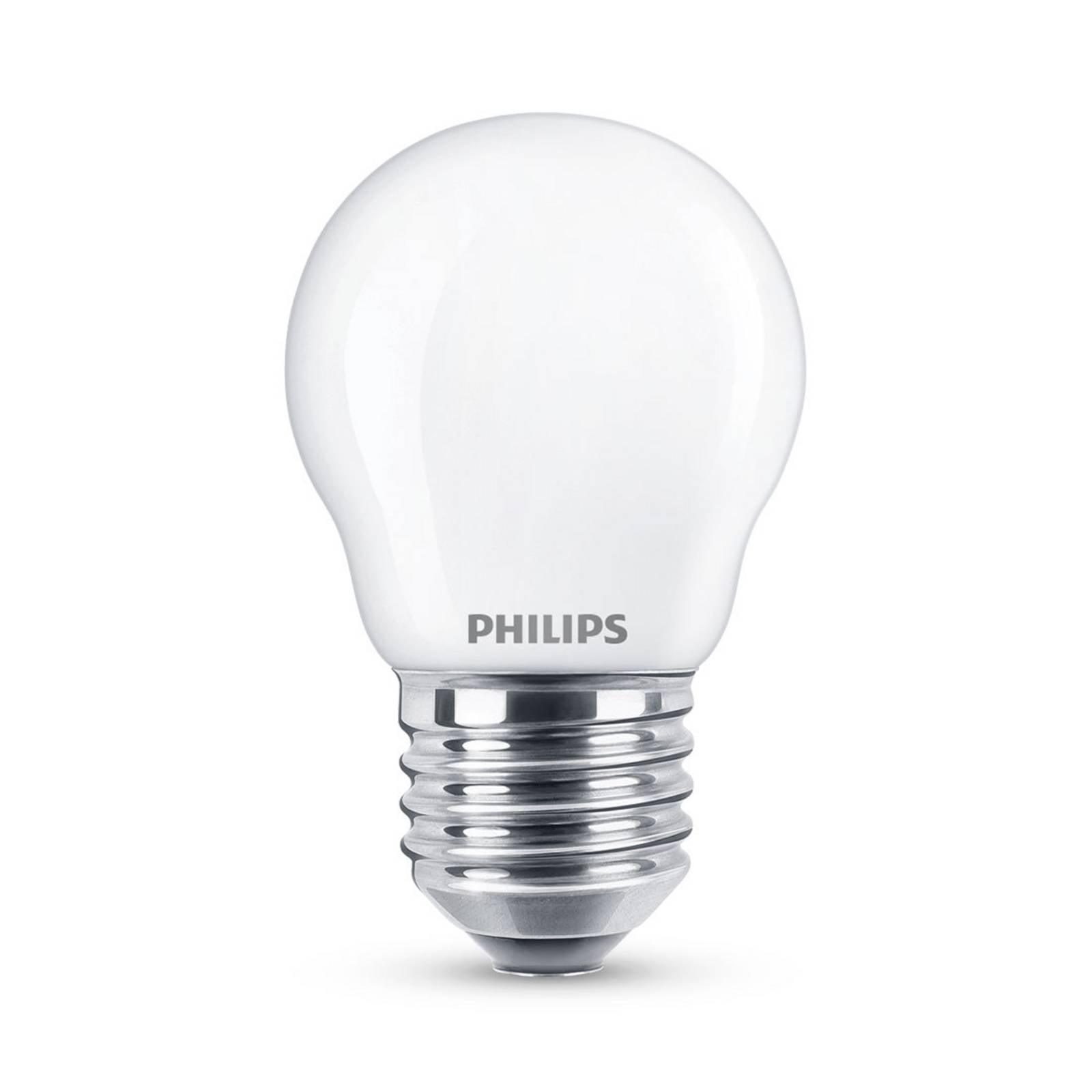 Philips Classic LED-Tropfenlampe E27 P45 6,5 W matt 2.700 K