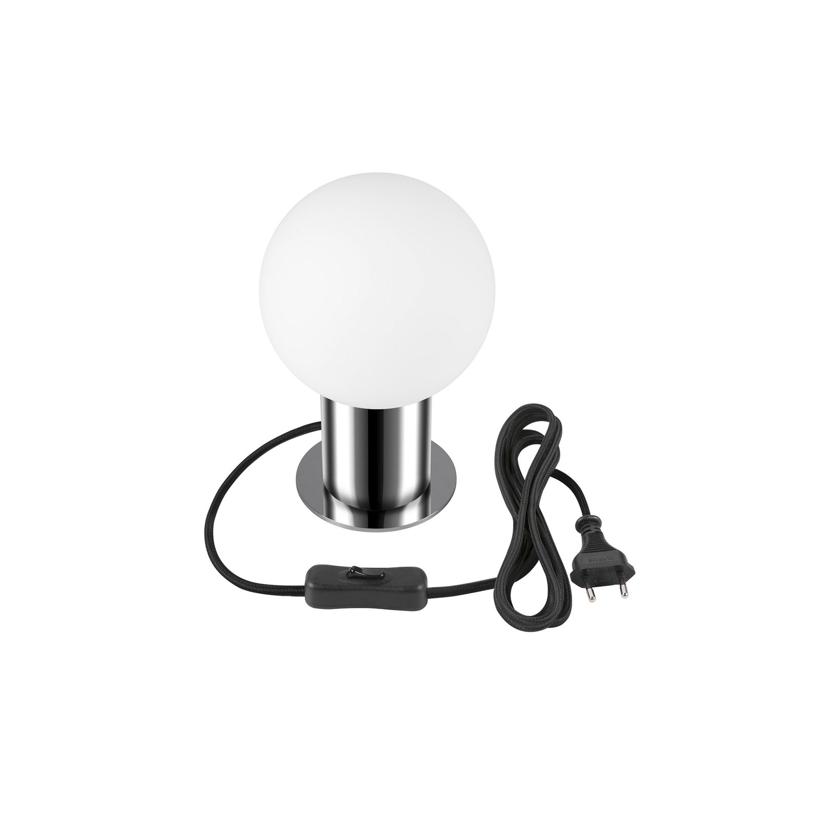SLV Varyt настолна лампа, хром, алуминий, височина 19,2 cm