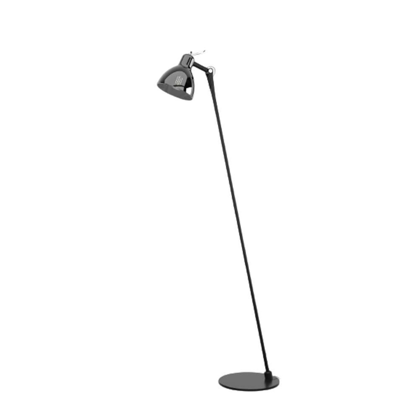 Luxy Glam F0 Lampadar Black/Smoke Chrome Semi Transparent - Rotaliana