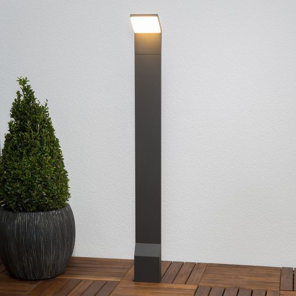 Nevio LED-puutarhavalaisin H100 Graphite – Lucande - Moderni - Metalli - Yksilamppuinen — Lucande