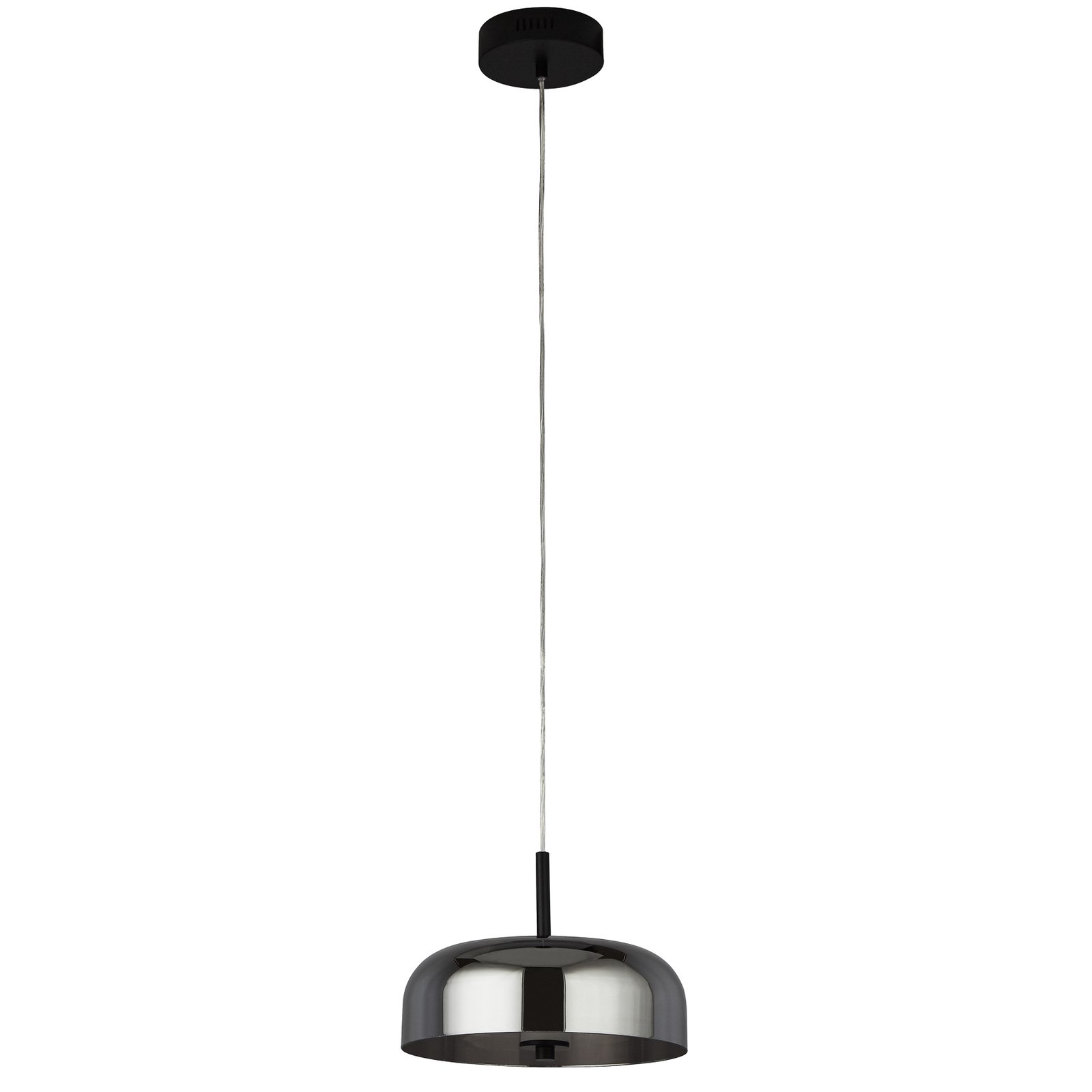 Frisbee LED hanging light, glass lampshade