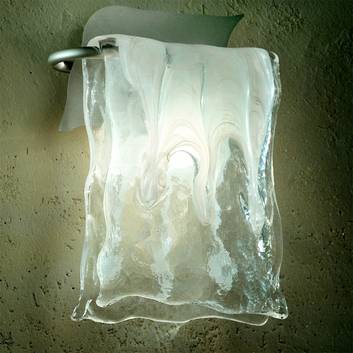 MURANO væglampen i aluminium/glas
