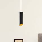 Sivani MR-976 pendant light, black, metal, Ø 8 cm