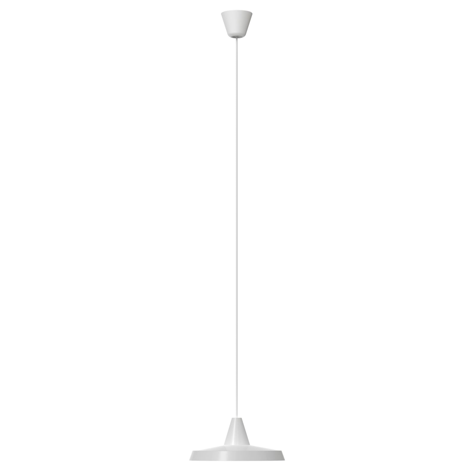 Nordlux Flat pendant lamp Anniversary, white, for Living / Dining Room, Metal, E27, 60 W, energy efficiency: A++, H: 15.5 cm