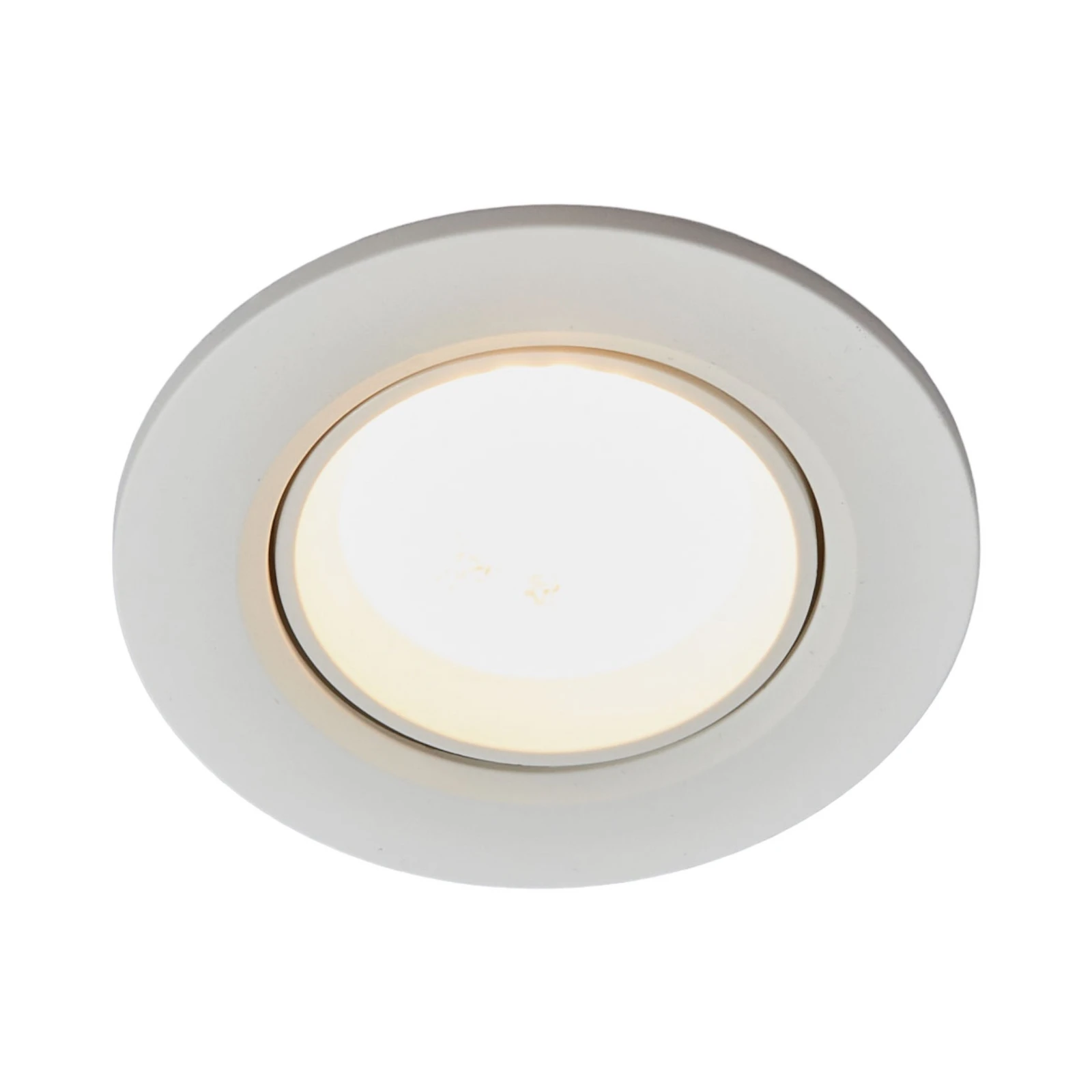 Candeeiro LED Quentin de encastrar em branco, 6W
