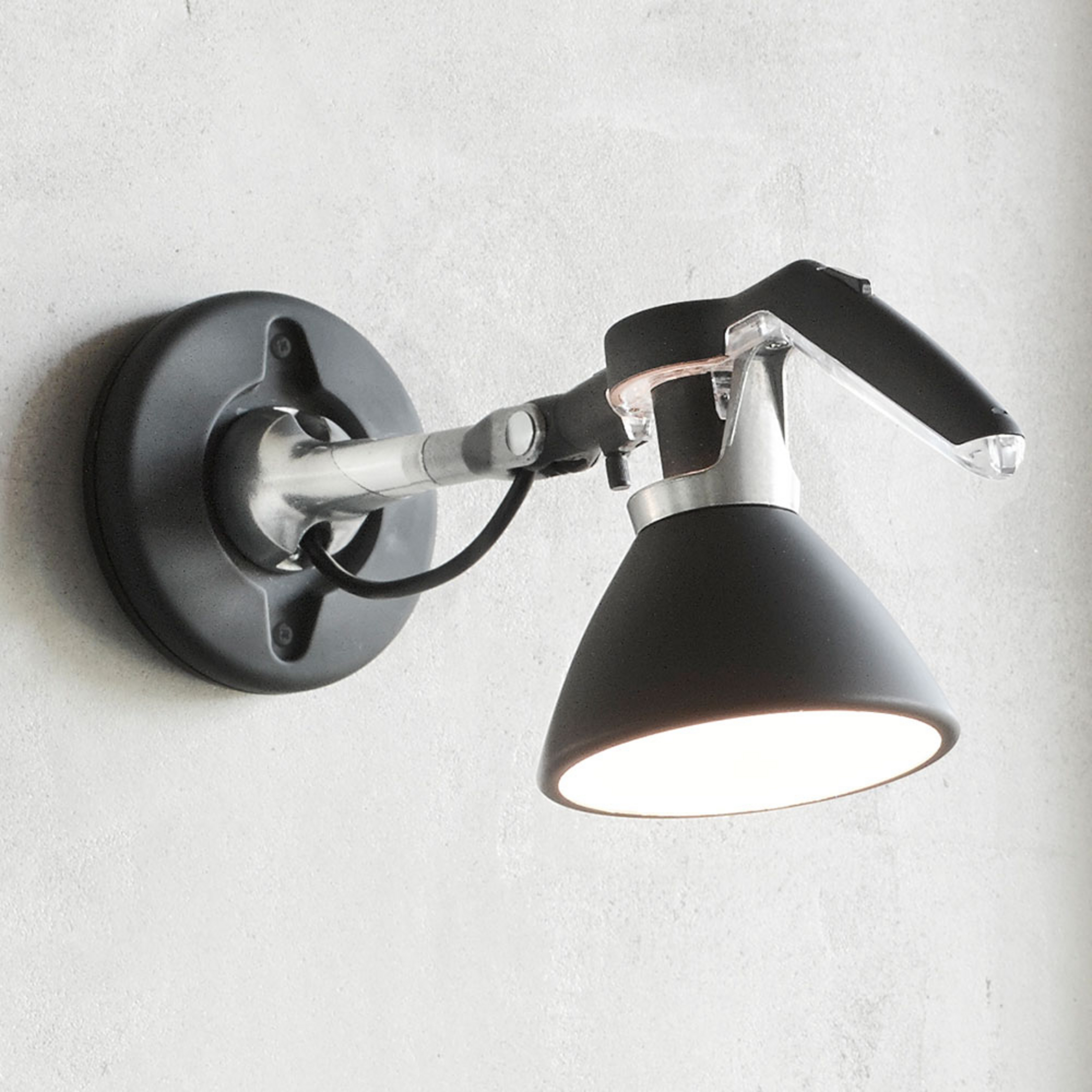 Fortebraccio Wall Lamp Black E14 - Luceplan