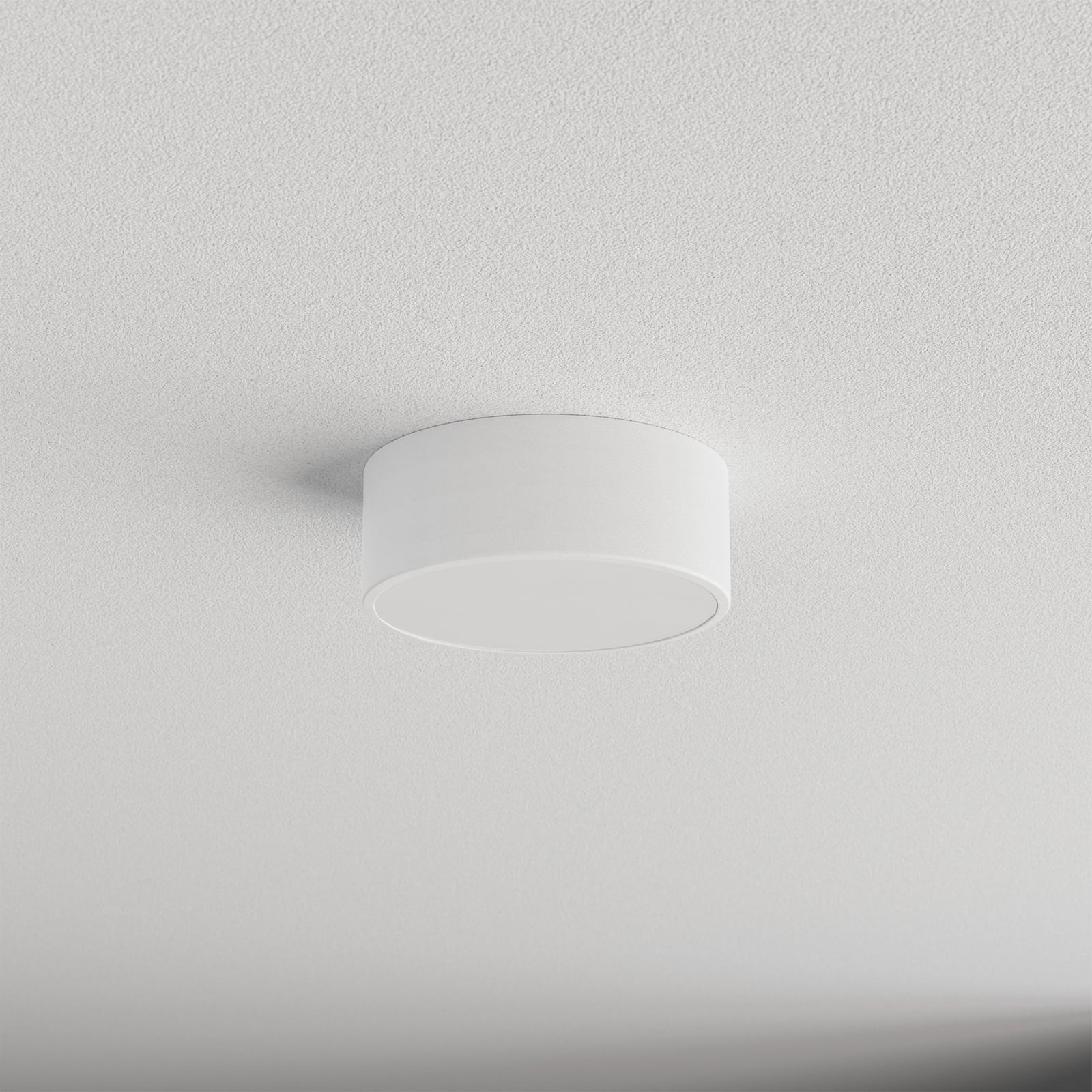Deckenlampe Cleo 200, weiß, Sensor, IP54, Ø 20 cm, Metall