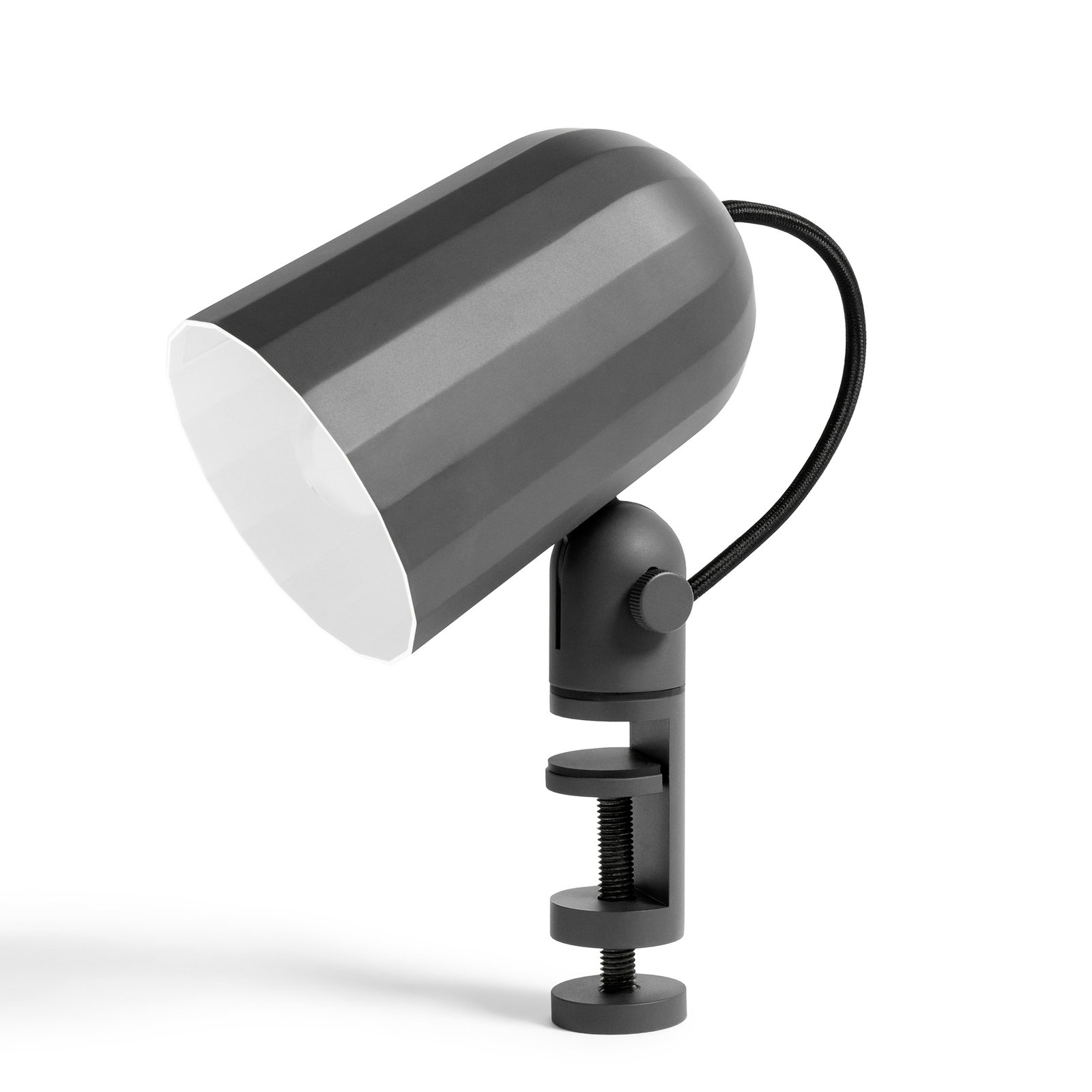 HAY Noc Clamp lámpara de pinza LED, gris oscuro