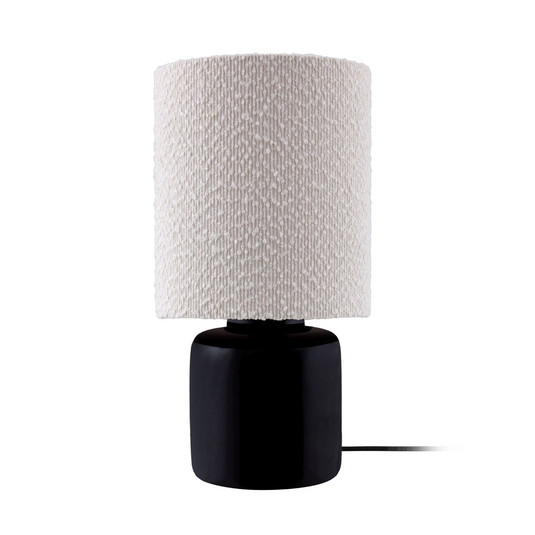 Lampe de table Florian blanche/noire Hauteur 39 cm - Globen Lighting