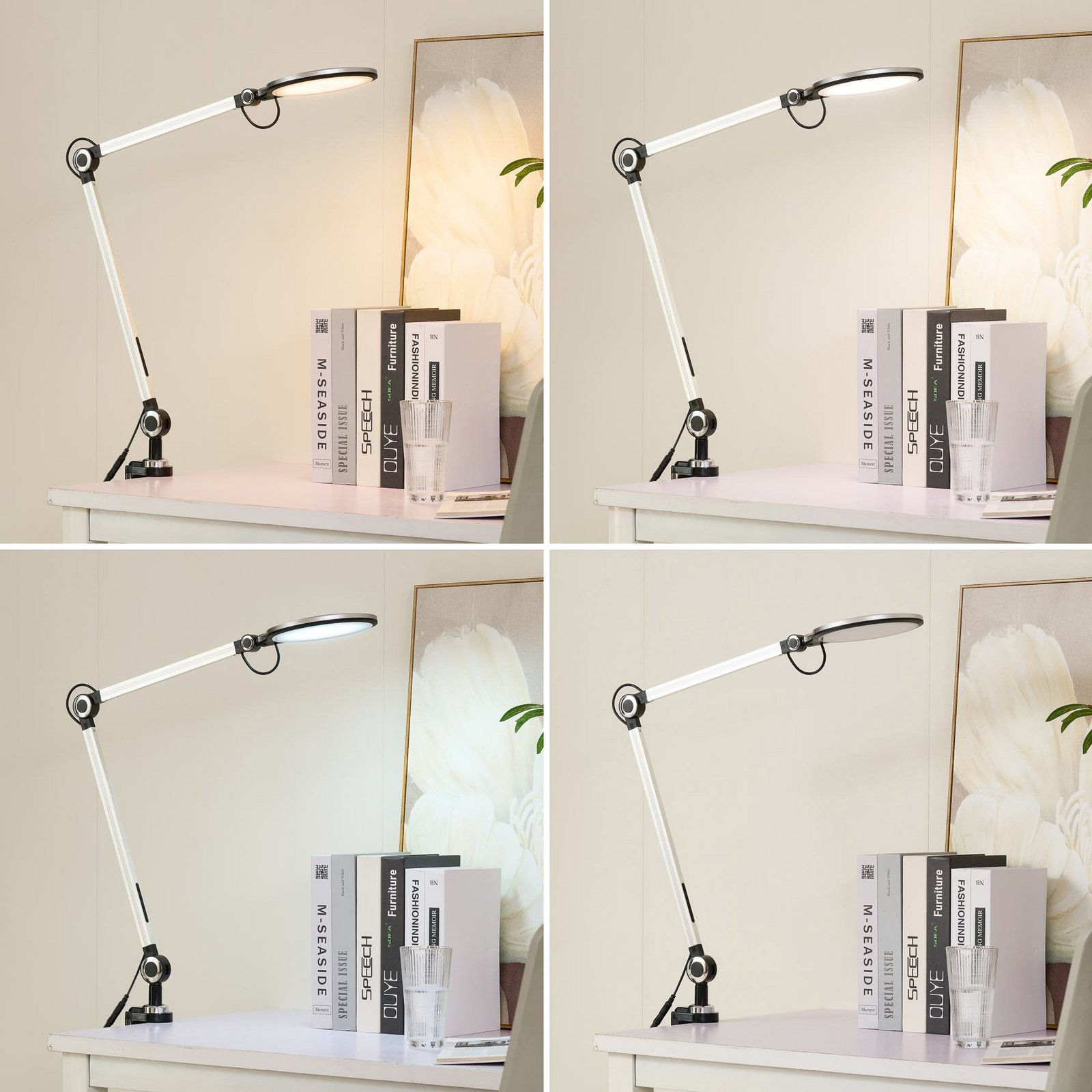 Nyxaris LED Bordlampe w/Clamp CCT Gold - Lucande