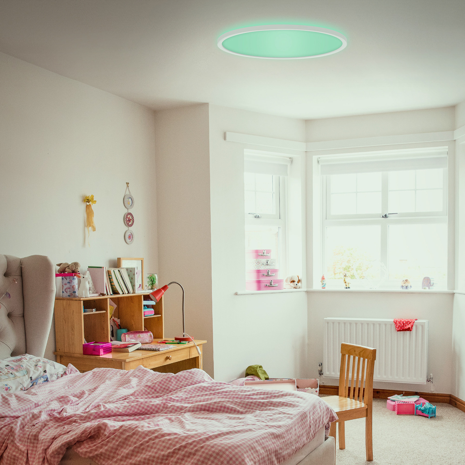 Paulmann 92944 Pannello LED Areo Tondo - 8W 3000K - Lampada Da Soffitto Super Piatta Con Sorgente Luminosa F